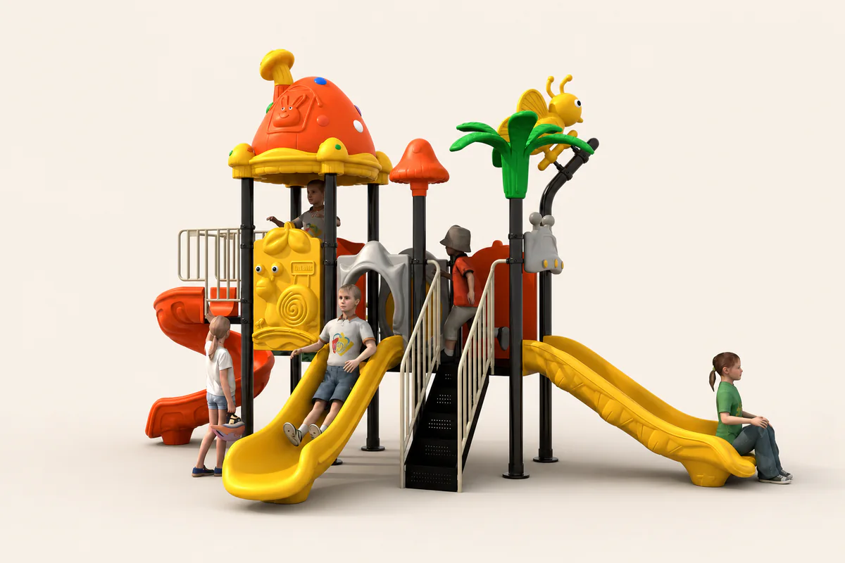 Compact commercial outdoor playground equipment
