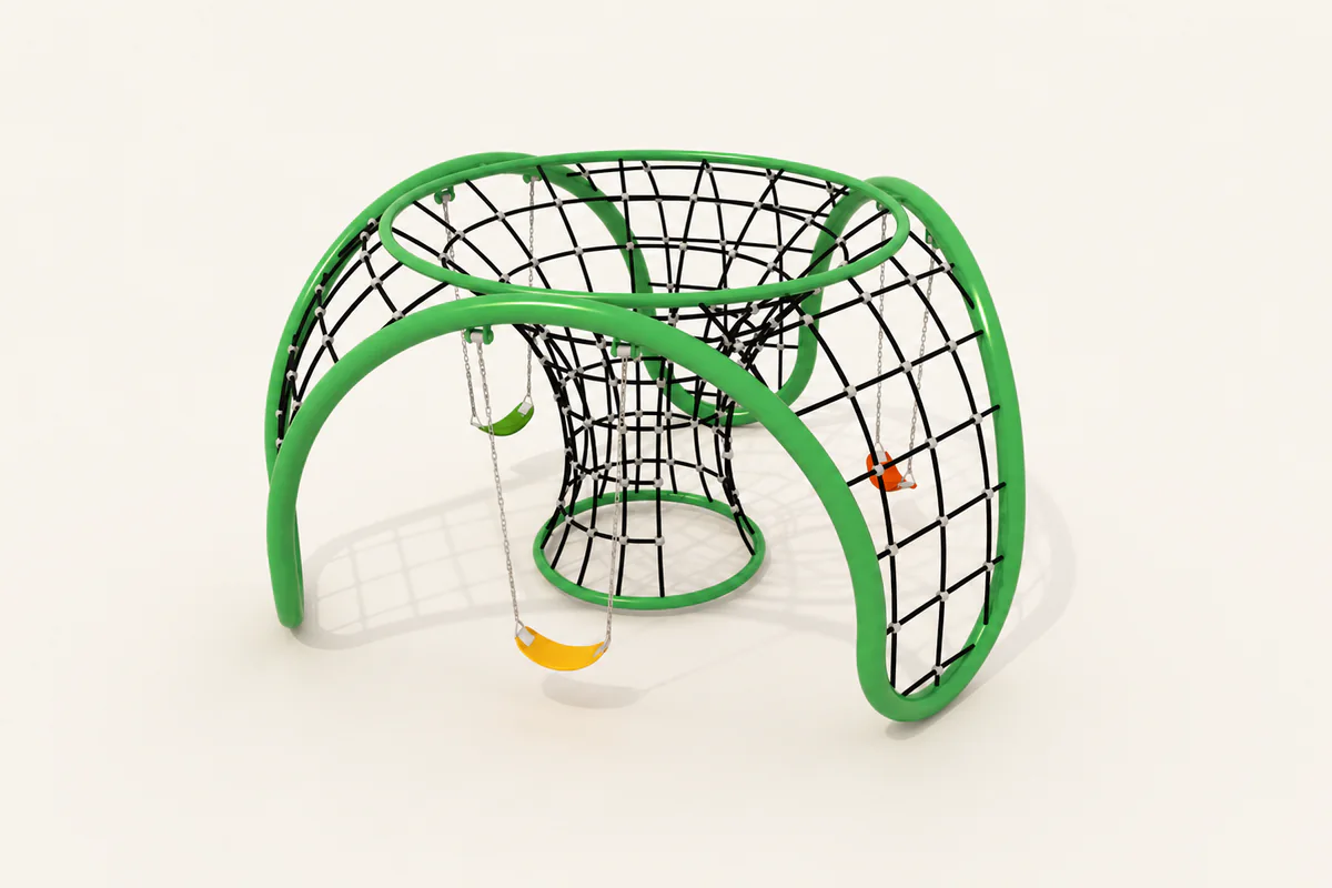 Commercial fitness and climbing playground equipment