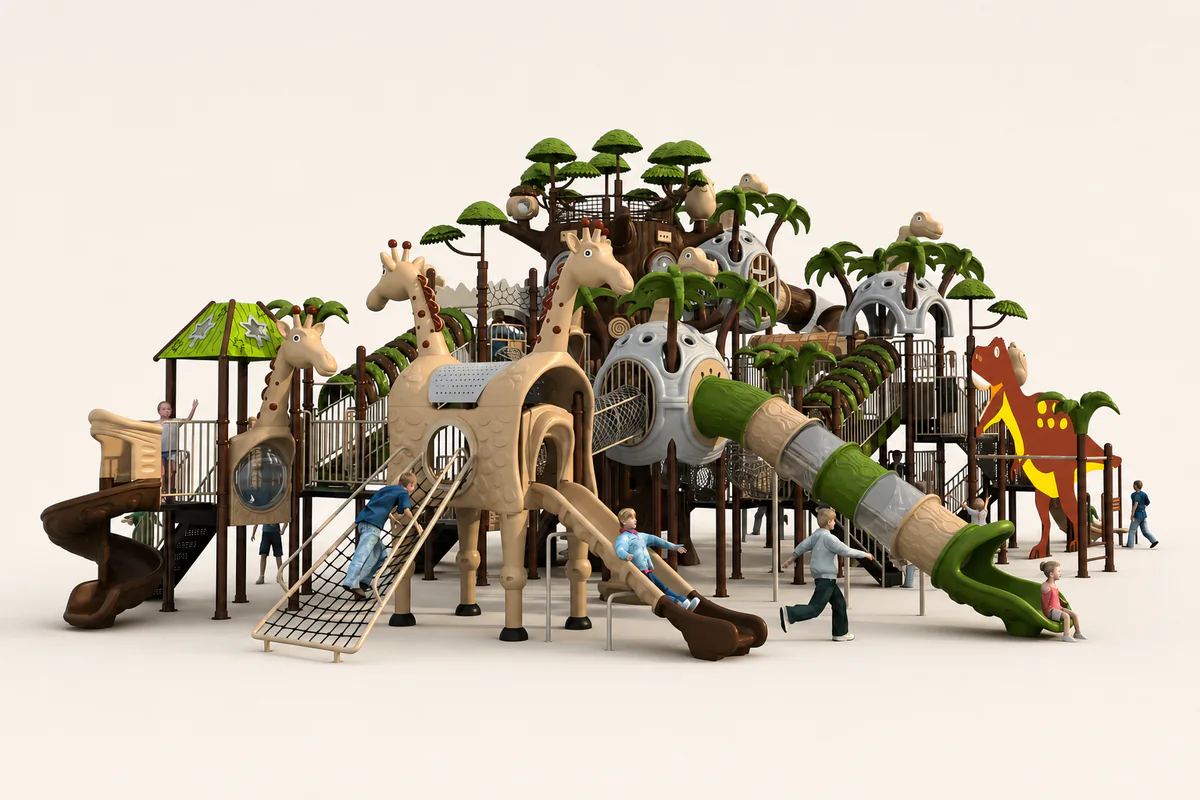 Standard commercial outdoor playground equipment