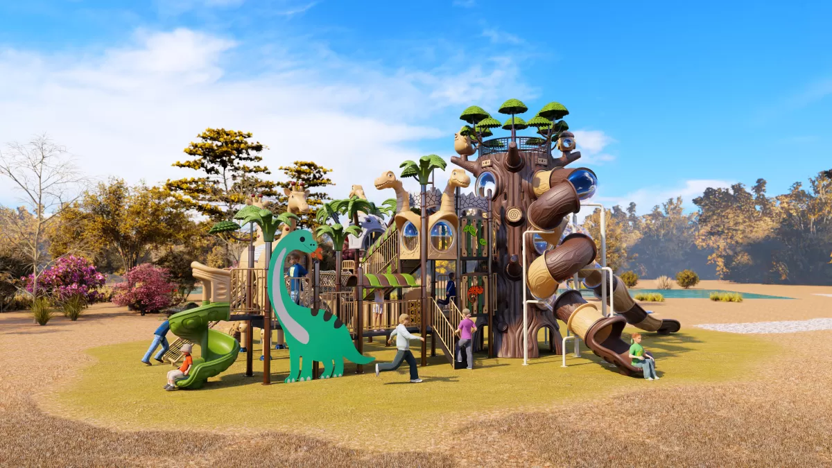 Prehistoric Safari & Dino-Themed Mega Playsets for Parks and Zoos | Factory Direct