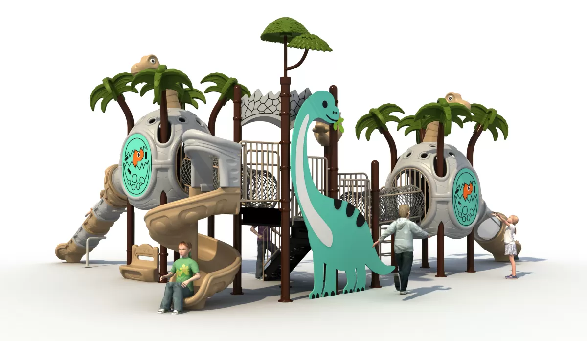 New Dinosaur Outdoor Playground Equipment for Commercial Projects