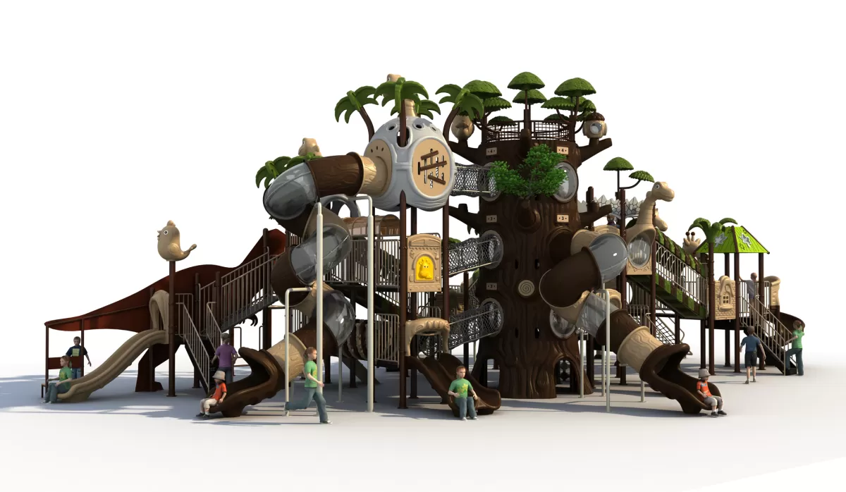 Commercial Jurassic Dinosaur Theme Playground Equipment