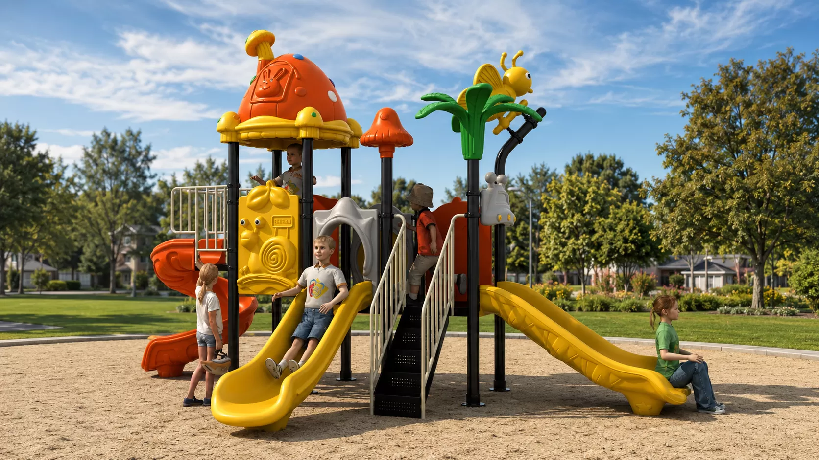Compact Outdoor Playground Equipment